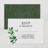 Alle seizoensgebondenheid RSVP kaartje (Voorkant / Achterkant)