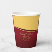 ALLE SMS-organisatie 20xx kerstfeest wijzigen Papieren Bekers (Achterkant)