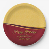 ALLE SMS-organisatie 20xx kerstfeest wijzigen Papieren Bordje (Voorkant)