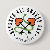 Alle snaardags Pagan Server & Clover Keys Patch Ronde Button 7,6 Cm (Voorkant)