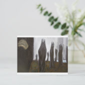 Alle soldaten (zwart-wit surrealisme) briefkaart (Staand voorkant)