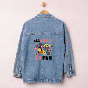 Alle soorten Leuke Zoethout Allsorts Snoep Snoepje Denim Jacket
