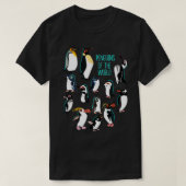 Alle soorten pinguïns van de wereld I Pinguïn P T-shirt (Design voorkant)