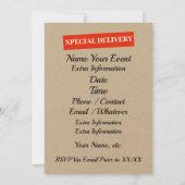 Alle speciale gelegenheidslevering kaart (Achterkant)