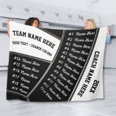 ALLE Spelers Zwart Wit Volleybal Coach Gifts Fleece Deken
