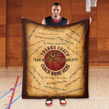 ALLE spelersnamen op cadeaus voor basketbalcoaches