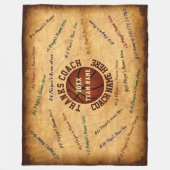 Alle spelnamen bekijken Basketball Blanket Fleece Deken (Voorkant)