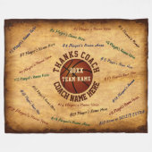 Alle spelnamen bekijken Basketball Blanket Fleece Deken (Voorkant (Horizontaal))