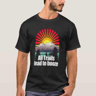 Alle sporen leiden tot het Booze Camper Alcoholic  T-shirt