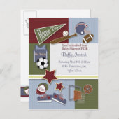 Alle Sport Baby shower Sjabloon (Voorkant / Achterkant)