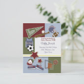 Alle Sport Baby shower Sjabloon (Staand voorkant)