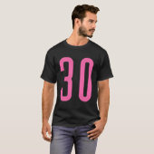 Alle Sport Fan Favoriet Roze Nummer #30 Jersey T-shirt (Voorkant volledig)