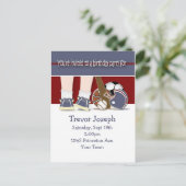 Alle Sport Verjaardag Uitnodiging Sjabloon (Staand voorkant)