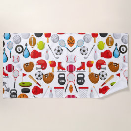 Alle Sportachtergrond Strandlaken