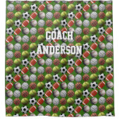 Alle sportbekkens douchegordijn (Voorkant)