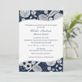 Alle sporten Bar Mitswa Zilver Blauw Kaart (Staand voorkant)