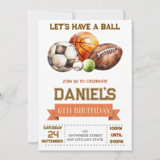 Alle Sporten Laten we een Bal Jongens Verjaardag H