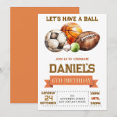 Alle Sporten Laten we een Bal Jongens Verjaardag H (Voorkant / Achterkant)