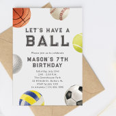 Alle sporten Let's Have a Ball Modern Boy Verjaard Kaart