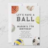 Alle sporten Let's Have a Ball Modern Boy Verjaard Kaart (Voorkant)