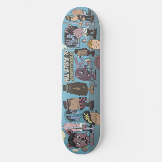 Alle Stappen aan Jeremyville Skateboard (Voorkant)