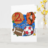 Alle Star 2e Birthday-overhemden en cadeautjes Kaart (Gele Bloem)