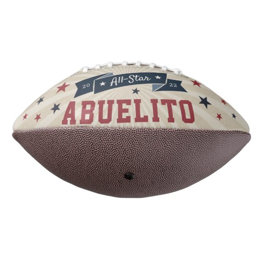 Alle Star Abuelito | Aangepaste foto op opa American Football (Gedraaid 270)