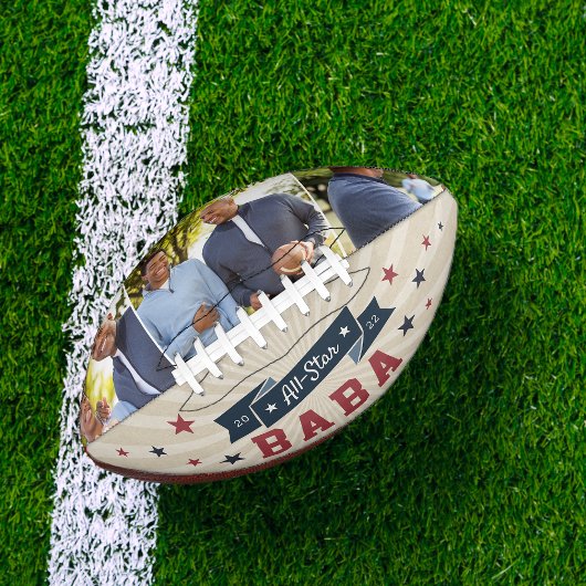 Alle Star Baba | Aangepaste foto op opa American Football