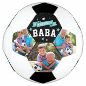 Alle Star Baba | Aangepaste foto op opa Voetbal (Voorkant)