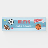 Alle Star-Baby shower-banner met Thaise status Spandoek (Horizontaal)