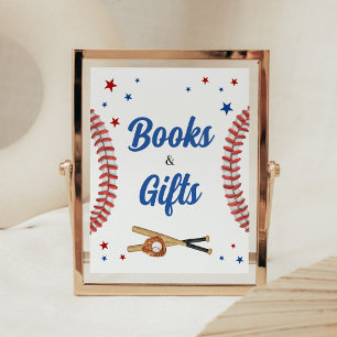 Alle Star Baseball Baby shower boeken en geschenke Poster