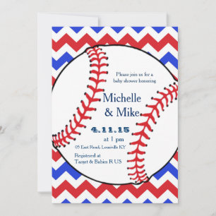Alle Star Baseball Baby Shower Invitaties Kaart