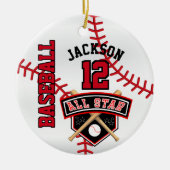 Alle Star Baseball ⚾ Keramisch Ornament (Voorkant)