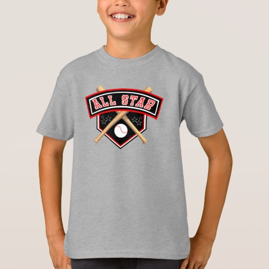 Alle Star Baseball Player T-shirt (Voorkant)