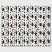 Alle Star Basketball Player personaliseren Cadeaupapier (Vlak)