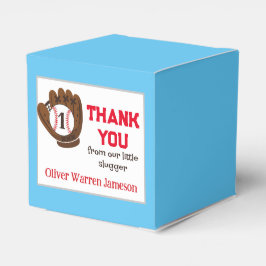 Alle Star Boy's Honkbal Verjaardag Favor Box Bedankdoosjes