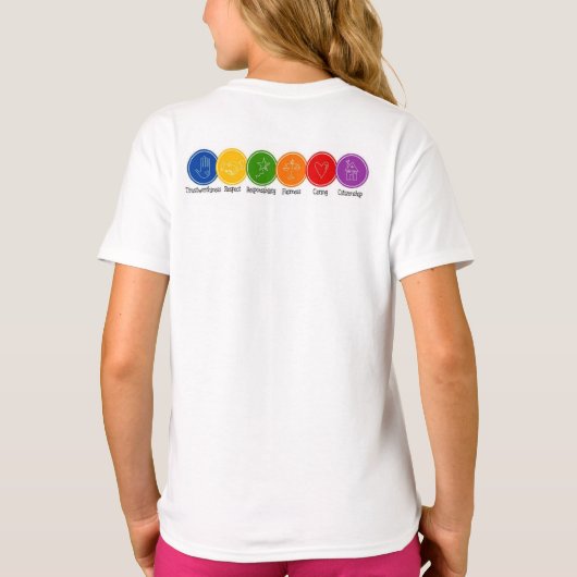 Alle Star Character Counts T-shirt (Achterkant)