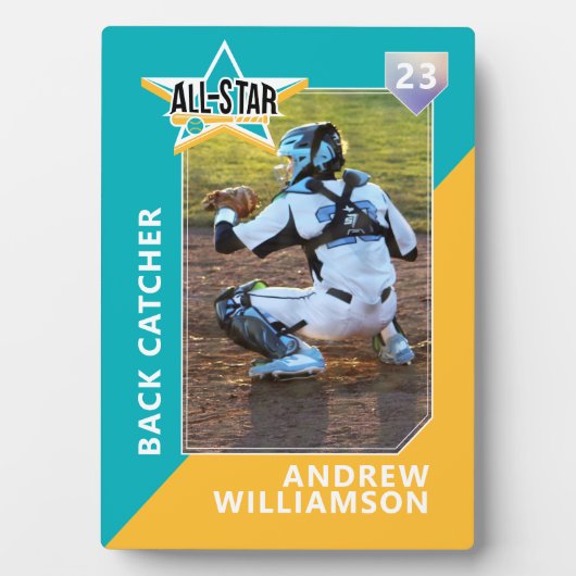 Alle Star Custom Baseball Card Photo Keepomwille Fotoplaat (voorkant)