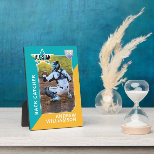 Alle Star Custom Baseball Card Photo Keepomwille Fotoplaat (Zijkant)