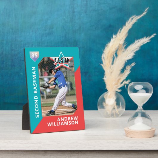 Alle Star Custom Baseball Card Photo Keepomwille Fotoplaat (Zijkant)