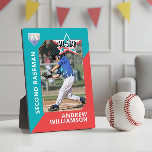 Alle Star Custom Baseball Card Photo Keepomwille Fotoplaat