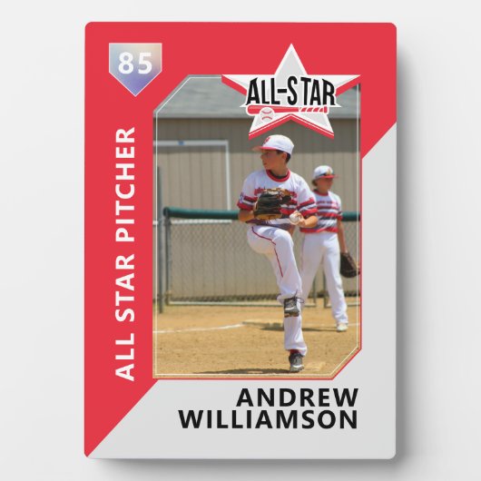 Alle Star Custom Baseball Card Photo Keepomwille P Fotoplaat (voorkant)