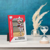 Alle Star Custom Baseball Card Photo Keepomwille P Fotoplaat (Zijkant)