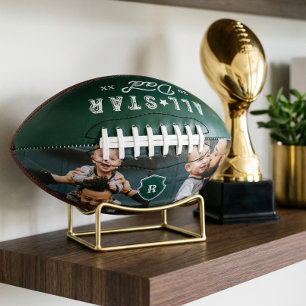 Alle Star Dad Gift for Dad Custom Photo & Monogram American Football