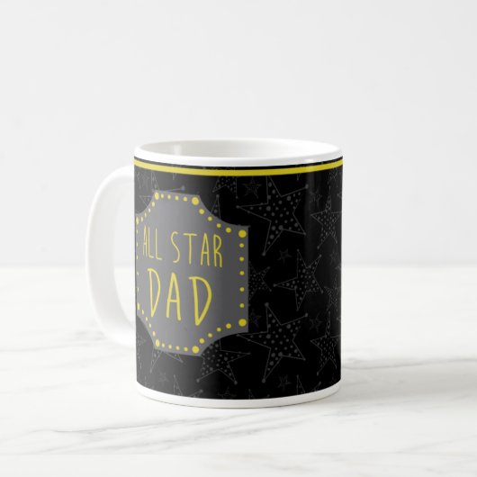 Alle Star Dad Mok Gift voor hem (Voorkant links)