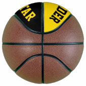 Alle Star Dayglow Yellow en Black Basketbal (Rechts)