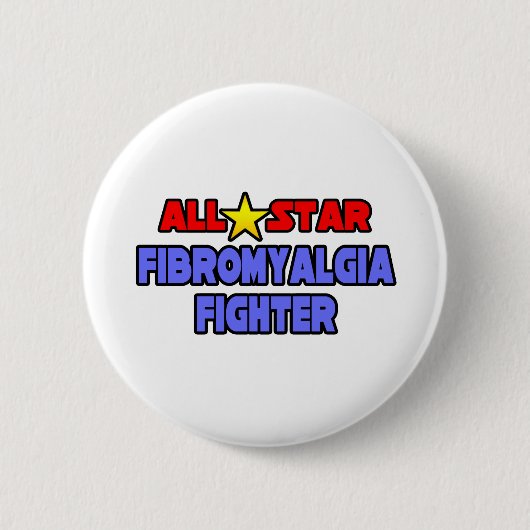 Alle Star Fibromyalgia Fighter Ronde Button 5,7 Cm (Voorkant)
