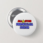 Alle Star Fibromyalgia Fighter Ronde Button 5,7 Cm (Voorkant /achterkant)