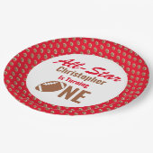 Alle Star-Football 1ste verjaardag Papieren Bordje (Gekanteld)