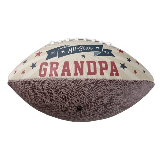 Alle Star Grandpa | Aangepaste foto American Football (Gedraaid 270)
